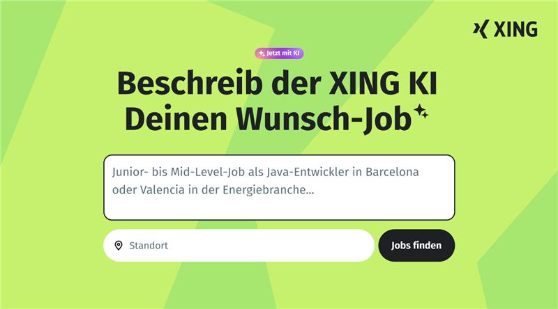 Beschreib der XING KI Deinen Wunsch-Job