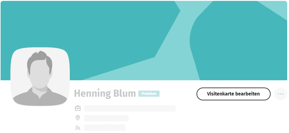 Profilbild bei XING bearbeiten