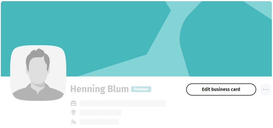 Edit XING profile image