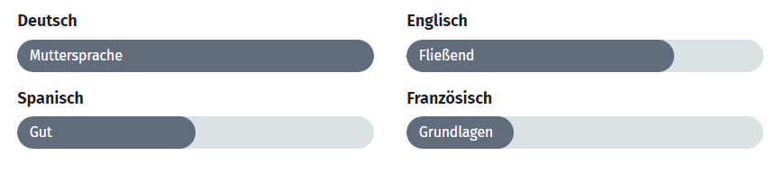 Sprachkenntnisse bei XING